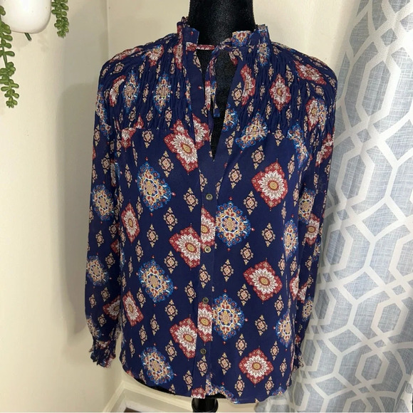 Essue Long Sleeve Sheer Blouse - Size S - Picture 1 of 6